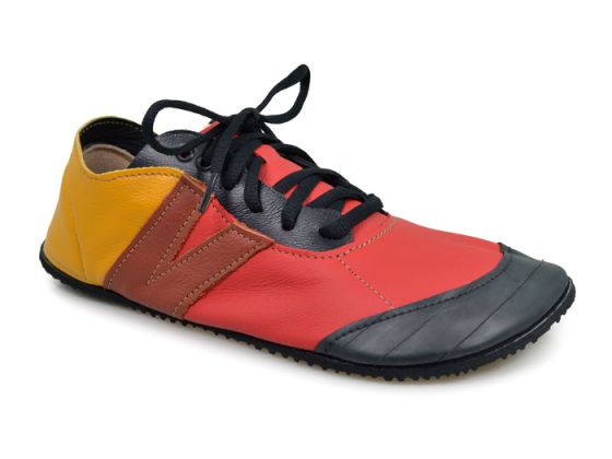 Red and yellow Primal RunAmoc running shoes