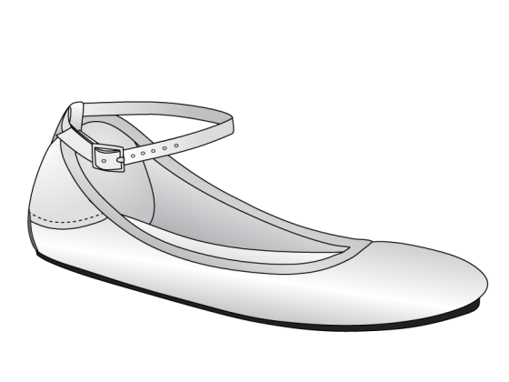 Clearance Ankle Strap Ballerine