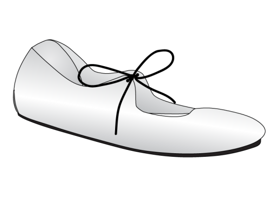 Clearance Vintage Tie Ballerine