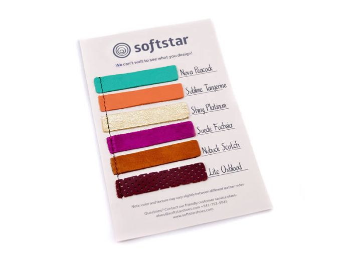 Softstar Shoes Color Swatches, barefoot shoe