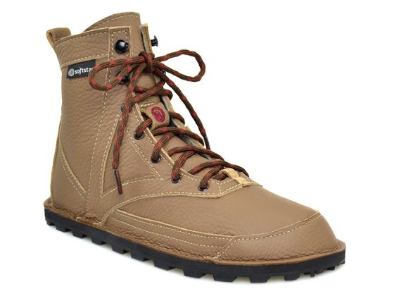 Brown Leather Minimalist Hiking Boot