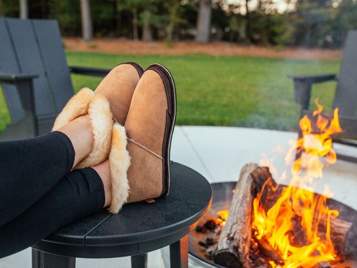 Adult S'more Slipper – Cozy Sheepskin Fuzzy Slippers by Softstar