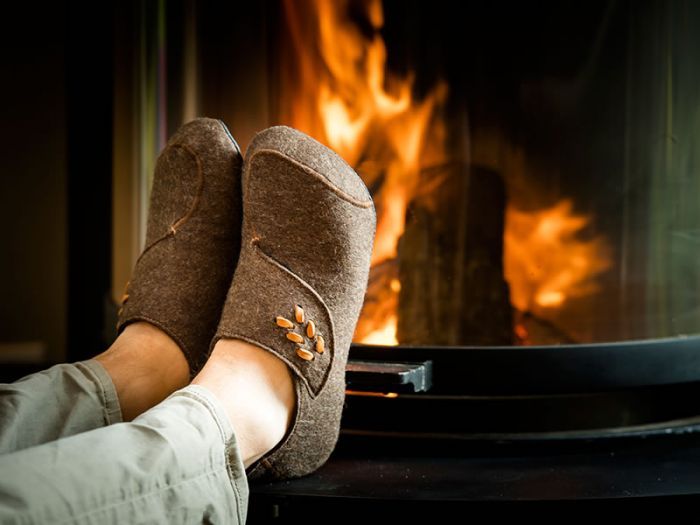 Merino Wool Slippers Indoor Moccasin Slippers