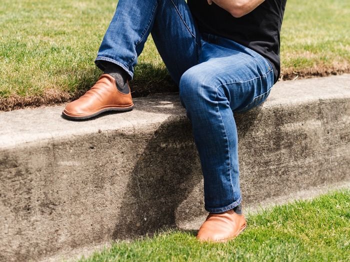 Light Brown Slip On Shoes