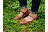 Minimal Brown Leather Sandals