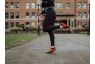 Red flexible slip on workout shoes