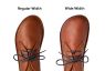 Hawthorne Regular and Wide Sole Shape Comparison