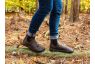 brown leather barefoot chelsea boots