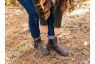 flexible leather brown chelsea boot