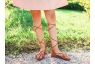 brown leather lace up sandals