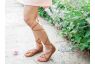 brown unisex lace up sandals