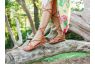 brown lace up minimalist sandals
