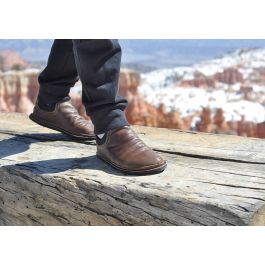 Men's Women's Leather Slip On Shoes Aged Leather Shoes