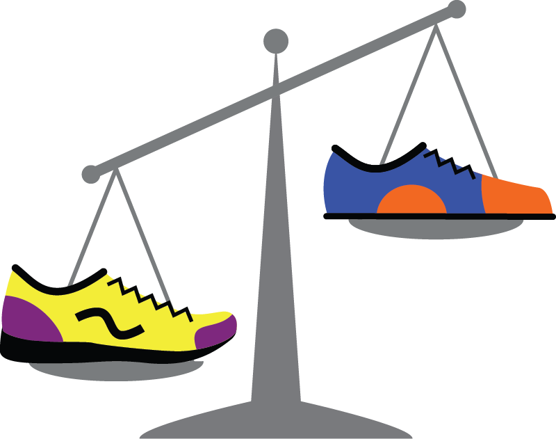 Heavy vs. Lightweight Shoe