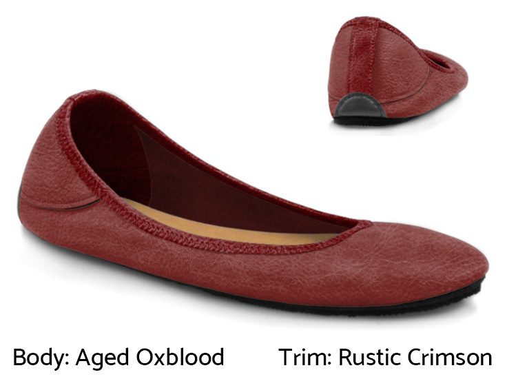 Aged Oxblood Ballerine