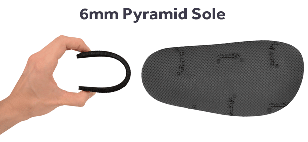 6mm Pyramid Sole Comparison
