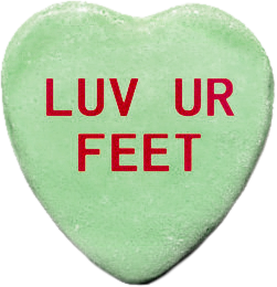 luv feet green candy