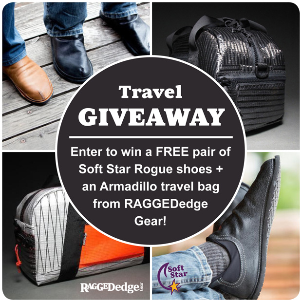 Travel GIVEAWAY: Win a Free Pair of Rogue Shoes + a Travel Bag from RAGGEDedge Gear!