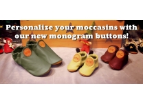 Personalize Your Handmade Moccasins with Monogrammed Leather Initials!