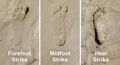 Using sand to analyze your running footstrike