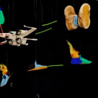 X-wing Starfighter fired on by the Toasted-TIE-Roo-Fighter as chaos breaks out around the Death Star!