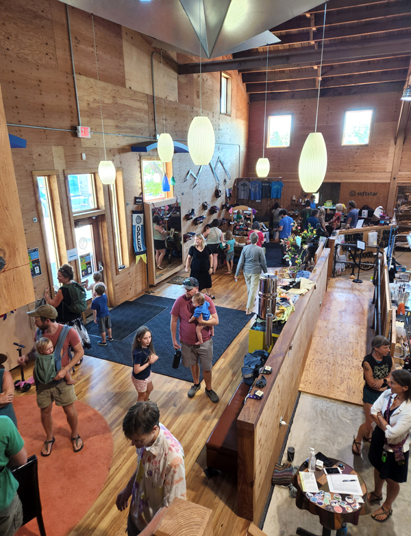 Softstar showroom packed with fans