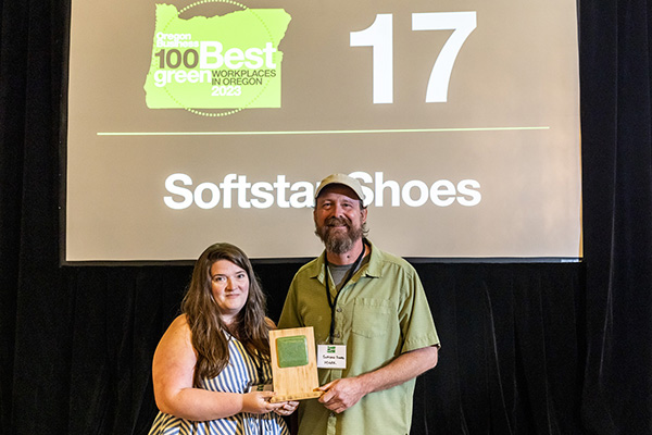 Mark and Molly at the 100 Greenest Workplaces event