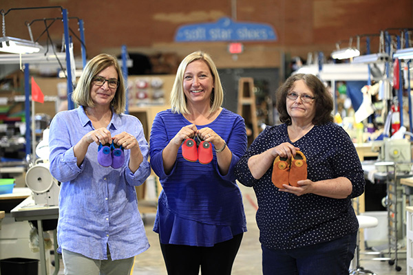 Elf Karen, C.Elf. O Trish, and Elf Jodi - Combined 46 years of experience at Softstar.